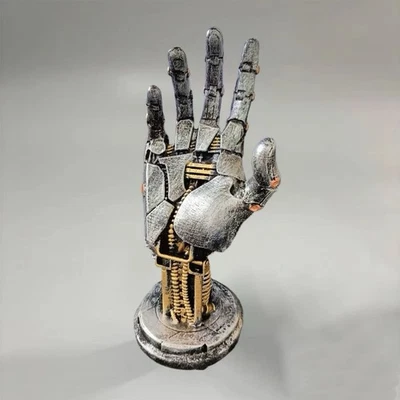Cyberpunk Mechanical Hand Figurine, Ring Bracelet, Desktop Hanging Stand - Image 1 of 4