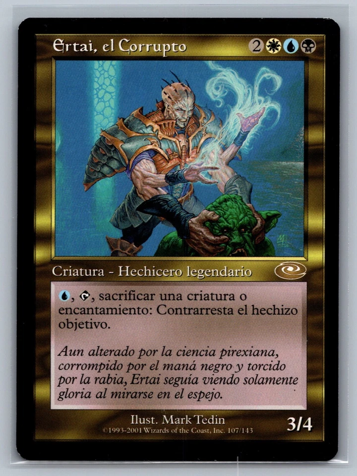 Magic The Gathering SPANISH Planeshift Ertai, the Corrupted #107/143 MTG TCG CCG - Image 1 of 2