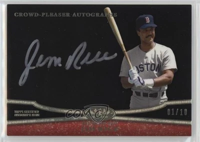 2013 Topps Tier One Crowd-Pleaser Silver Ink /10 Jim Rice #CPA-JR2 Auto HOF - Image 1 of 2