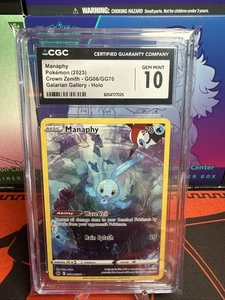 Manaphy GG06/GG70 Crown Zenith: Galarian Gallery Holo CGC 10 - Picture 1 of 2