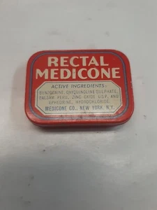 Werbedose Rektal Medicone Zäpfchen Dose Arztpaket New York - Bild 1 von 3