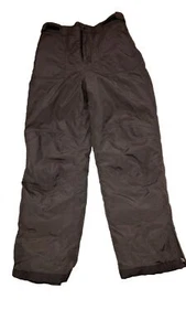 Pantaloni da neve LL Bean unisex bambini Thinsulate taglia 14 marroni tasche pantaloni da sci - Foto 1 di 2