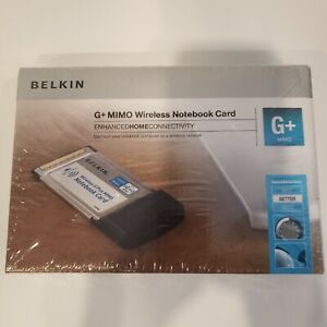 Belkin G+ MIMO Wireless Notebook Card F5D9010 Ver. 3014 Sealed 32-bit CardBus 