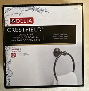 Delta Crestfield Towel Ring in Venetian Bronze 138034 - New - Picture 1 of 2