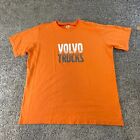 T-shirt Volvo adulte 2XL XXL orange blanc Volvo camions coton décontracté homme