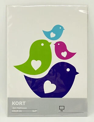 NEW IKEA KORT Rainbow Zoo Jeni Matheson 5x7 Art Cards Prints Pack of 5 - Image 1 of 2