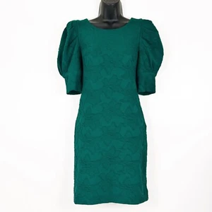 Lilly Pulitzer NWT Knowles Elbow Sleeve Dress Hosta Green Knit Pucker Jacquard - Picture 1 of 17