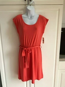 NUEVO Vestido Bobbie Brooks Damas Talla Pequeña Naranja Elastizado - Imagen 1 de 7