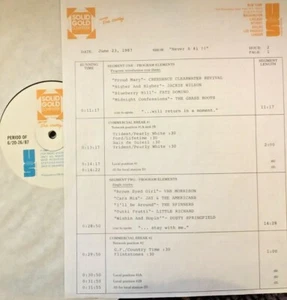  RADIO SHOW: NEVER HIT #1 6/23/87 CCR, BS&T, JAMES BROWN, HOLLIES,LITTLE RICHARD - Picture 1 of 2