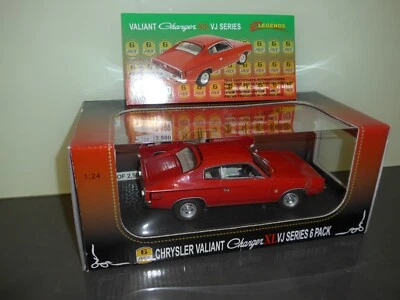1:24 Valiant Charger VJ XL series 6 pack COA # 1506+1:24 display case RRP $45.00 - Image 1 of 4