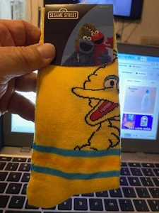 Sesame Street Big Bird Character Socks Funny Cartoon Socks Size 10-13 - Picture 1 of 2