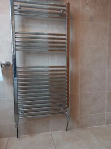 Kudox Premium Chrome Flat Heated Towel Radiator 600mm x 1200mm (pick up only) - Picture 1 of 2