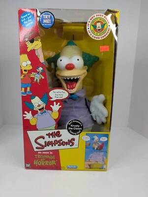 Krusty 小丑 辛普森一家 会说话的娃娃 新玩伴 2001 恐怖树屋 15 — 第 1/4 张图片