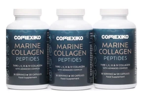 90 Day Supply Marine Collagen Capsules Hyaluronic Acid Anti-Ageing Tablet 2200mg - Picture 1 of 12