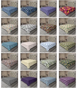 Ambesonne Abstract Art Flat Sheet Top Sheet Decorative Bedding 6 Sizes - Picture 1 of 36