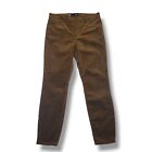 Kut from the Kloth Connie Fab Ab Ankle Skinny Corduroy Pants Womens 10 Brown Hig