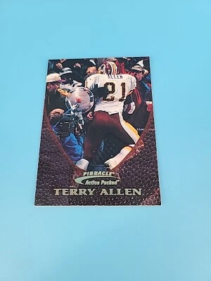 1997 Pinnacle Terry Allen #91 Action Packed Washington Redskins Football Card - Image 1 of 2