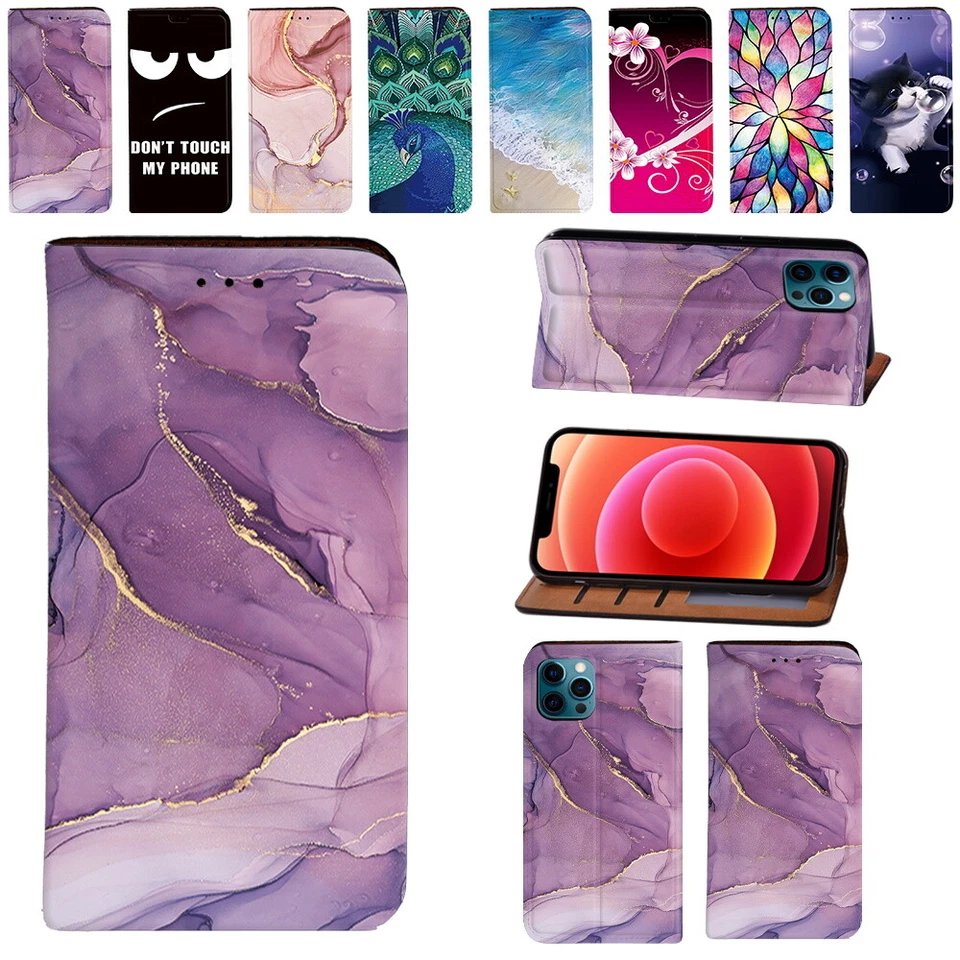 Leather Stand Wallet Case Cover For Apple iPhone XR/SE/6/7/8/11/12/13/14/15/Pro - Image 1 of 4