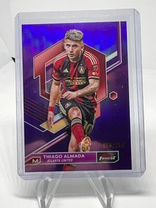 2023 Topps Finest MLS Thiago Almada Purple Refractor /250 Atlanta United FC #23 - Picture 1 of 2