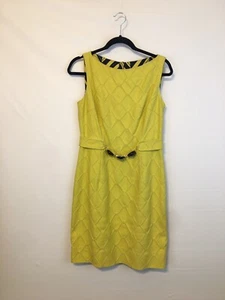 Milly Bergdorf Goodman Yellow 100% Silk W/cotton Lining Dress Size:6 Old Money - Picture 1 of 12