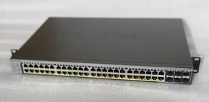 NETGEAR GS752TPSB V1H1 ProSafe 48 Port Gigabit Stackable Smart PoE Switch - Picture 1 of 7