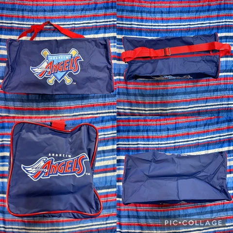 Vintage MLB Los Angeles Anaheim Angeles Baseball Team Gym Duffle Bag Practice Cover