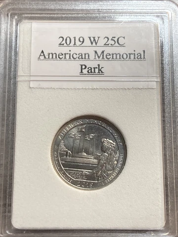 America The Beautiful 2019 W 25C- American Memorial Park- N. Mariana Island Cover