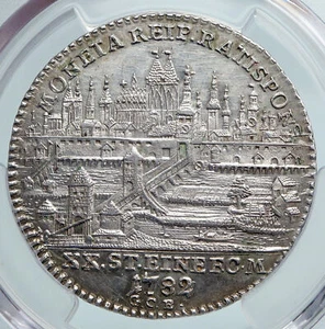 1782 GERMANY Free City REGENSBURG Joseph II Silver 1/2 Taler Coin PCGS i89605 - Picture 1 of 5