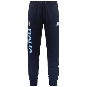 Kappa Eroi Pant Italia Blue Marine Sweatpant Mens L Large Brand New with Tags - Picture 1 of 3