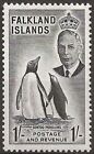 Falkland Islands 1952 Sg180 1/- Black  Hinged Mint