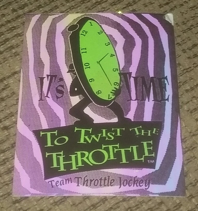 TEAM THROTTLE JOCKEY GRAPHIC DECAL STICKER EMBLEM time to twist the BRAND NEW - Image 1 of 1