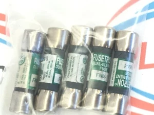 EATON BUSSMANN FUSETRON FNM-1-1/8 FUSES 250VAC  5-PK - Picture 1 of 2