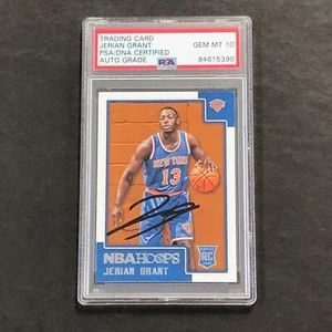2015 NBA Hoops #287 JERIAN GRANT Signed Card AUTO 10 PSA Slabbed RC Rookie - Picture 1 of 2