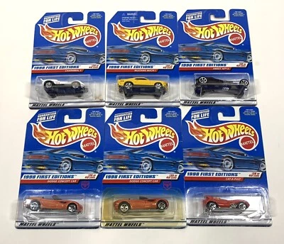 Hot Wheels Diecast Vehicles 1998 First Editions Chaparral Mustang Dodge(6) 1997 - Image 1 of 4