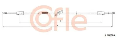 Câble de frein à main centre 1.ME003 COFLE pour MERCEDES-BENZ VIANO - Photo 1/4