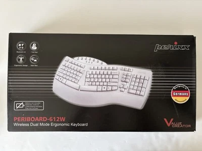 Perixx PERIBOARD-612W 2.4GHz Wireless Ergonomic Split Keyboard Bluetooth White✨ - Image 1 of 4