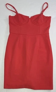 Maxi Mini Vestido Rojo French Connection Bittersweet Talla 2 Nuevo con Etiquetas - Imagen 1 de 9