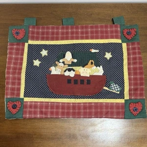 Edredón de pared vintage Arca de Noé decoración 3D lazos colgantes - Imagen 1 de 7