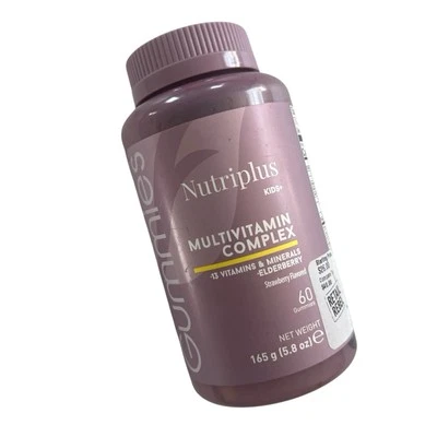 Complejo Multivitamínico Nutriplus para Niños 60 Comprimidos Sabor Fresa Exp 09/26 Foto 1 de 4
