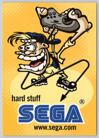 1997 Sega "Hard Stuff" Promo Rack Card PC Sega Saturn Gaming System - Unposted