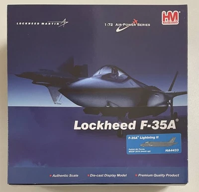 HOBBY MASTER HA4433 1/72 F-35A LIGHTNING 2 POLISH AIR FORCE 2019 DIECAST 394657 - Image 1 of 3