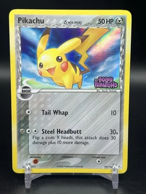 Pokémon Ex Holon Phantom #79 2006 Pikachu reverso holo estampado casi nuevo- Foto 1 de 4