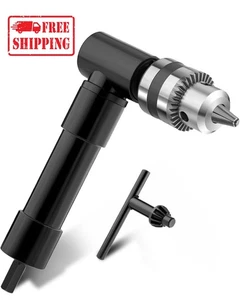 90 Degree Right Angle Drill Attachment Adapter with 8Mm Hex Compatibility for Po - Picture 1 of 7