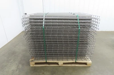 全新 托盘 架 线甲板 48x46" 瀑布 4 步通道 架子 3000 磅 网眼 — 第 1/4 张图片