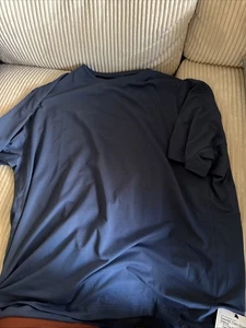 Lululemon Easyset Train Short Sleeve Men's Size L Blue Athletic Training Casual - Picture 1 of 5