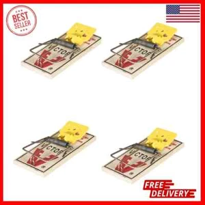 Victor Metal Pedal Mouse Trap, Disposable Reusable Mouse Traps, 4 PACK. - Picture 1 of 1