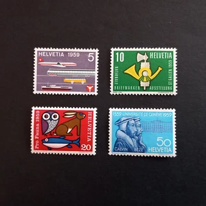 SVIZZERA 1959/ SERIE DI PROPAGANDA, SERIE DI 4 VALORI INTEGRI MNH** - Imagen 1 de 2