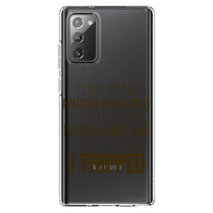 Funda transparente para golosinas de caballo con olor a caballo, champú, estiércol para Galaxy Note - Imagen 1 de 7