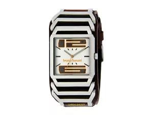 Bruno Banani HAU Mya Brown Wide Leather Band with Metal Application MG3200305 - Picture 1 of 1