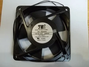 TEI TA1225-H-115-BAL Computer Fan 100/120 VAC 50/60HZ 15/13 Watt 2-Wire, E195890 - Picture 1 of 8